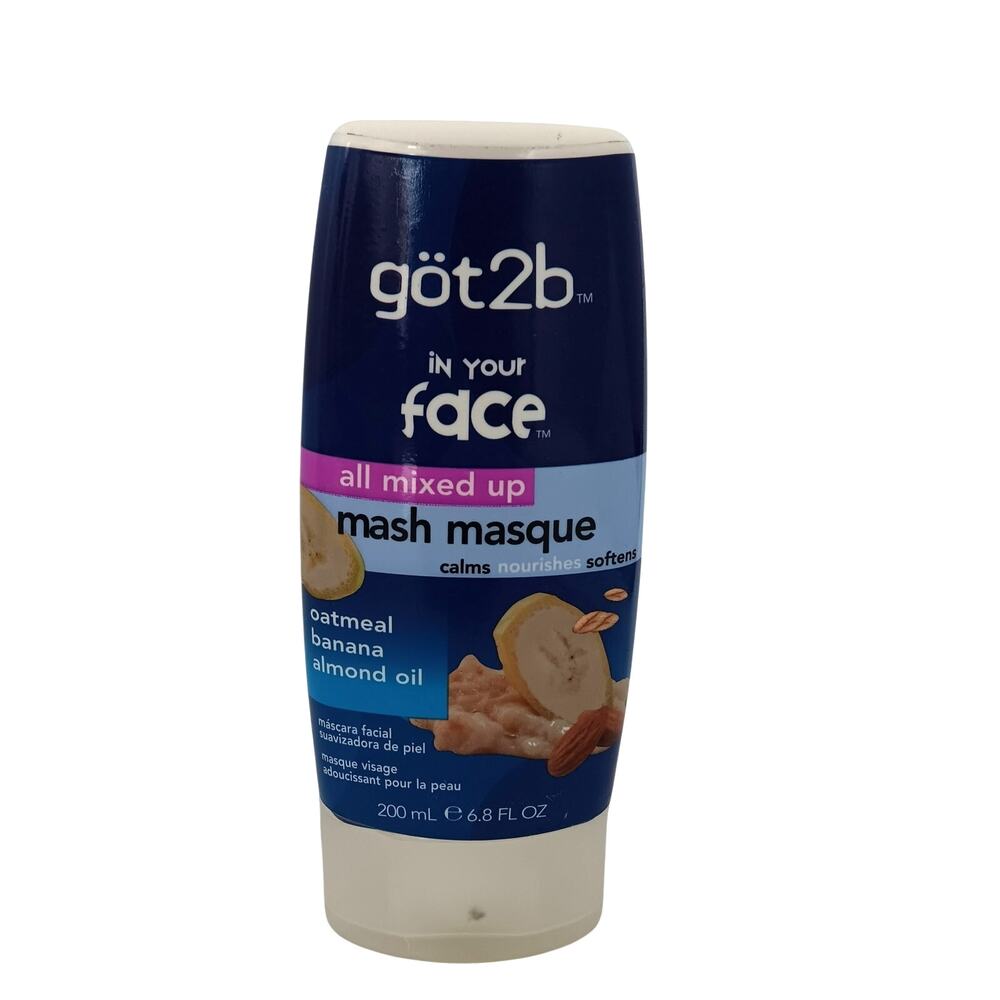 Got2b In Your Face All Mixed up Mash Masque Oatmeal Banana Almond Oil 6.8 oz.